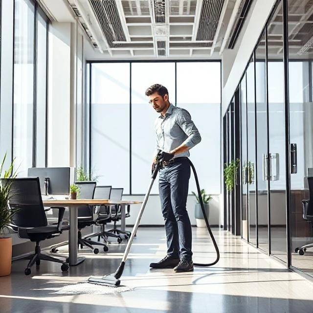 Office cleaning service visual